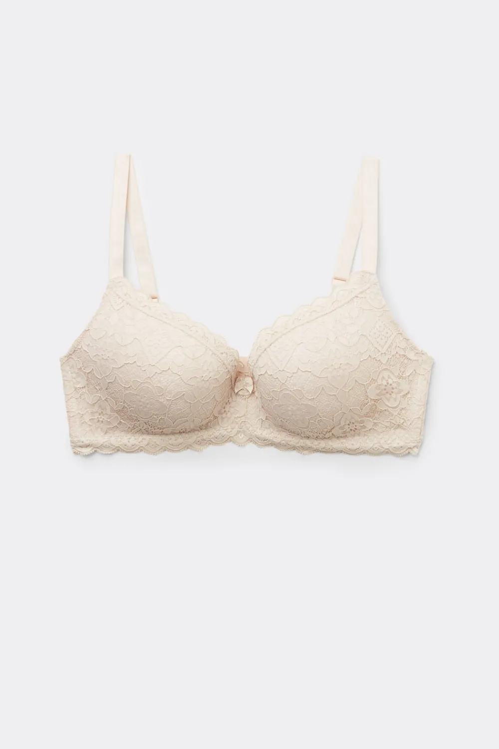 Trójkąty|Bez Fiszbin>Intimissimi Koronkowy Biustonosz Trójkątny Adele naturalny - 2280 - cream
