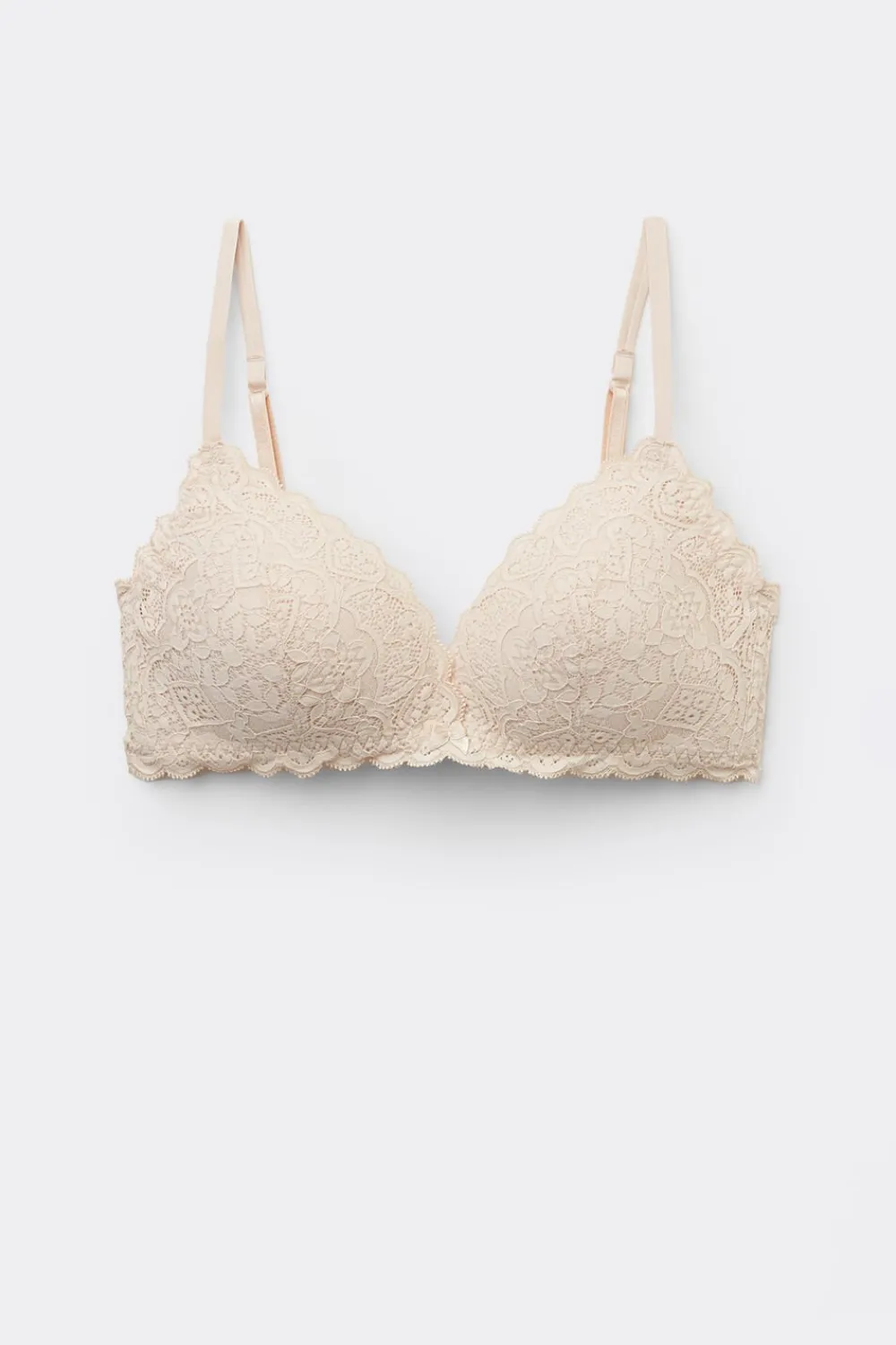 Trójkąty|Bez Fiszbin>Intimissimi Koronkowy Biustonosz Trójkątny Tiziana - 2280 - cream