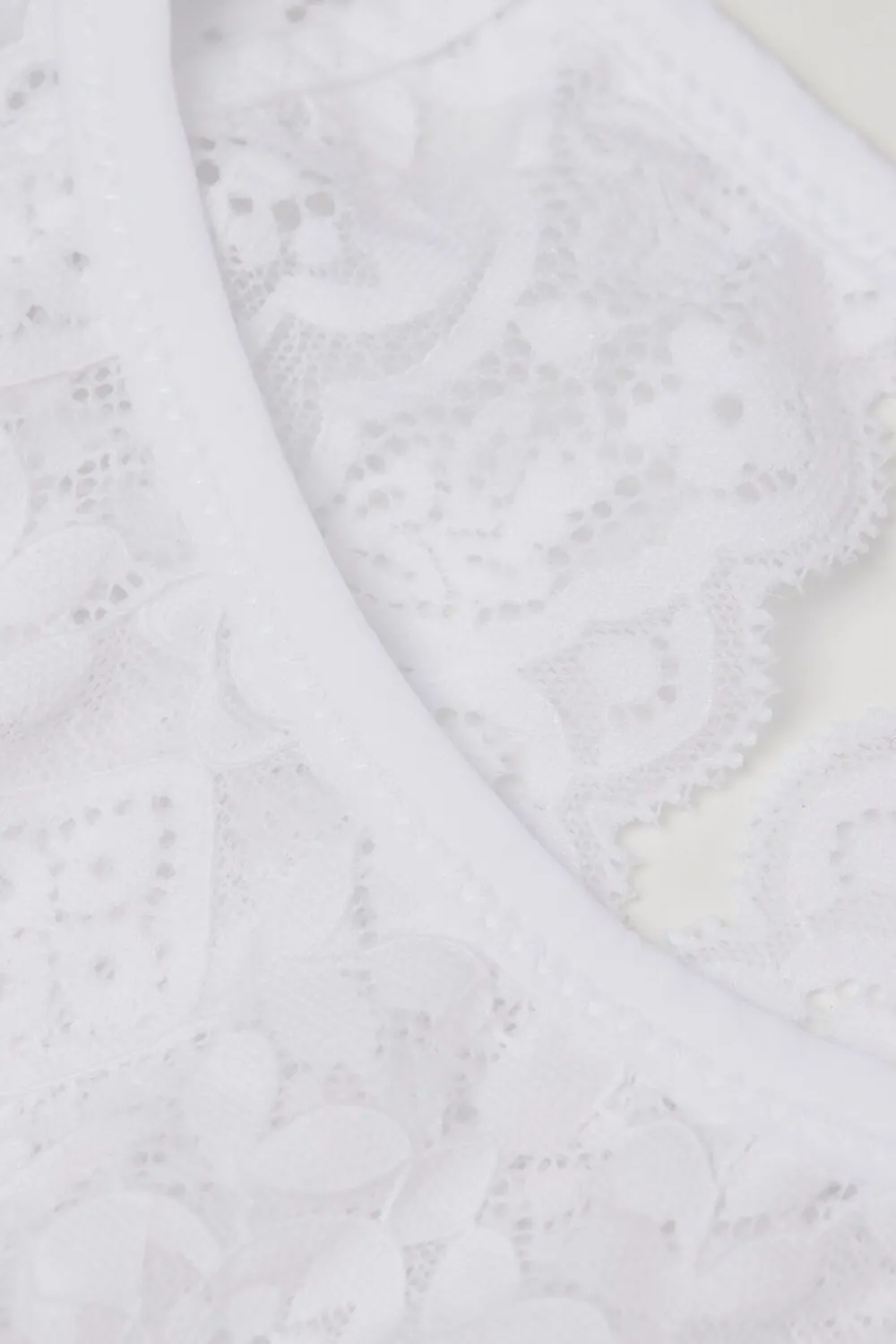 Braletki|Topy>Intimissimi Koronkowy Top Biustonoszowy biały - 001 - biały