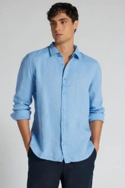 Koszule|Len>Intimissimi Koszula 100% Len jasnoniebieski - 130k - turchese