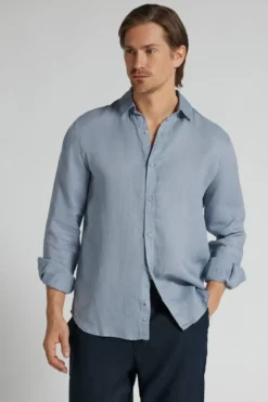 Koszule|Len>Intimissimi Koszula 100% Len jasnoniebieski - 129k - azzurro polvere