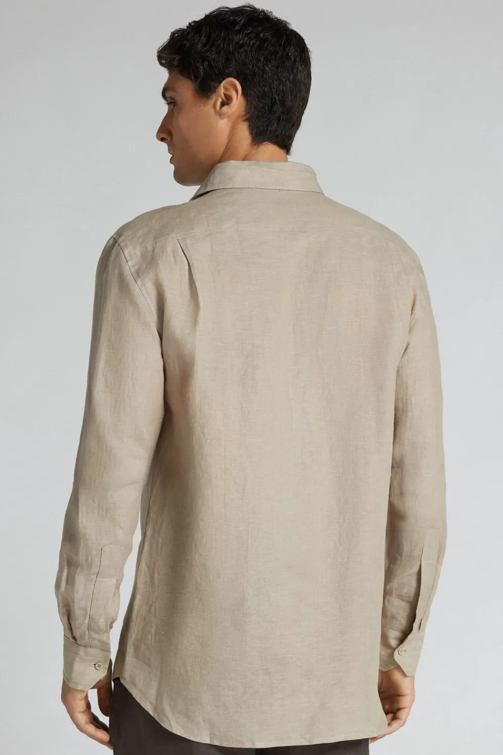 Koszule|Len>Intimissimi Koszula 100% Len beige - 126k - fango chiaro