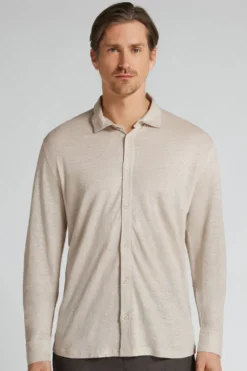 Koszule|Len>Intimissimi Koszula 100% Len Soft czarny - 959i - lino chiaro