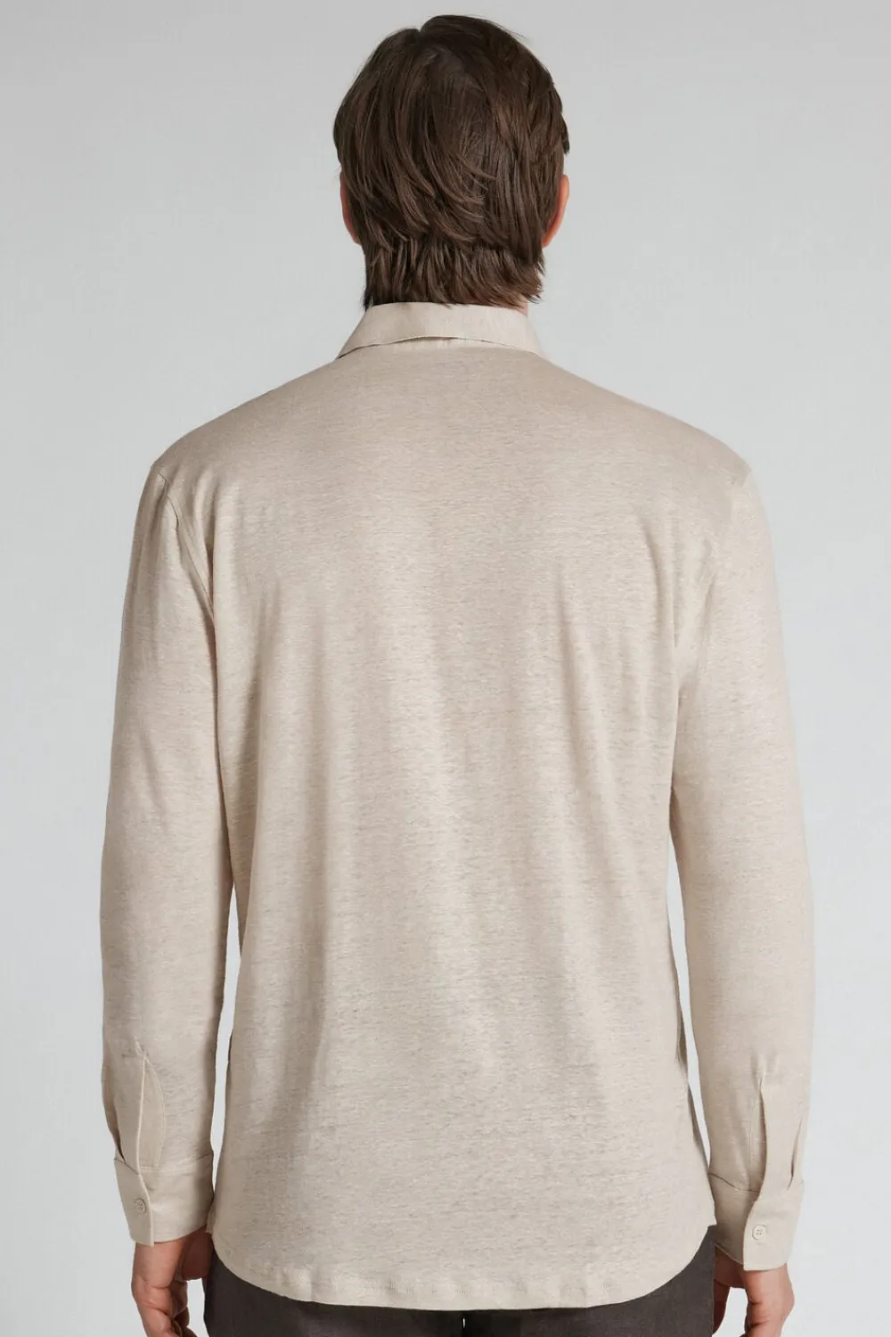 Koszule|Len>Intimissimi Koszula 100% Len Soft czarny - 959i - lino chiaro