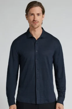 Koszule|Len>Intimissimi Koszula 100% Len Soft niebieski - 585j - blu oceano