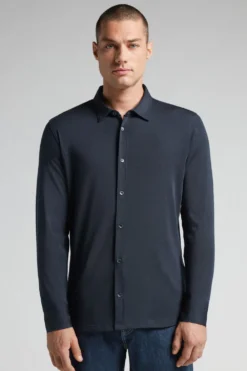 Koszule|Wełna Merino>Intimissimi Koszula z Długim Rękawem z Wełny Merino niebieski - 800 - blu notte