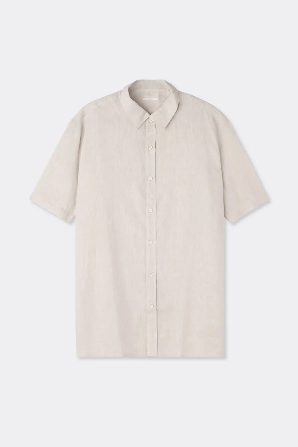 T-shirty|Koszule>Intimissimi Koszula z Krótkim Rękawem z Lnu i Bawełny naturalny - 917i - lino