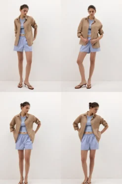 Koszule / Bluzki|Len>Intimissimi Koszula zPłótna Lnianego The Pure Linen beige - 166k - beige sabbia