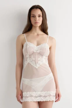 Halki / Babydoll|Lingerie>Intimissimi Koszulka Babydoll Pretty Flowers kremowy - 2127 - talkowy