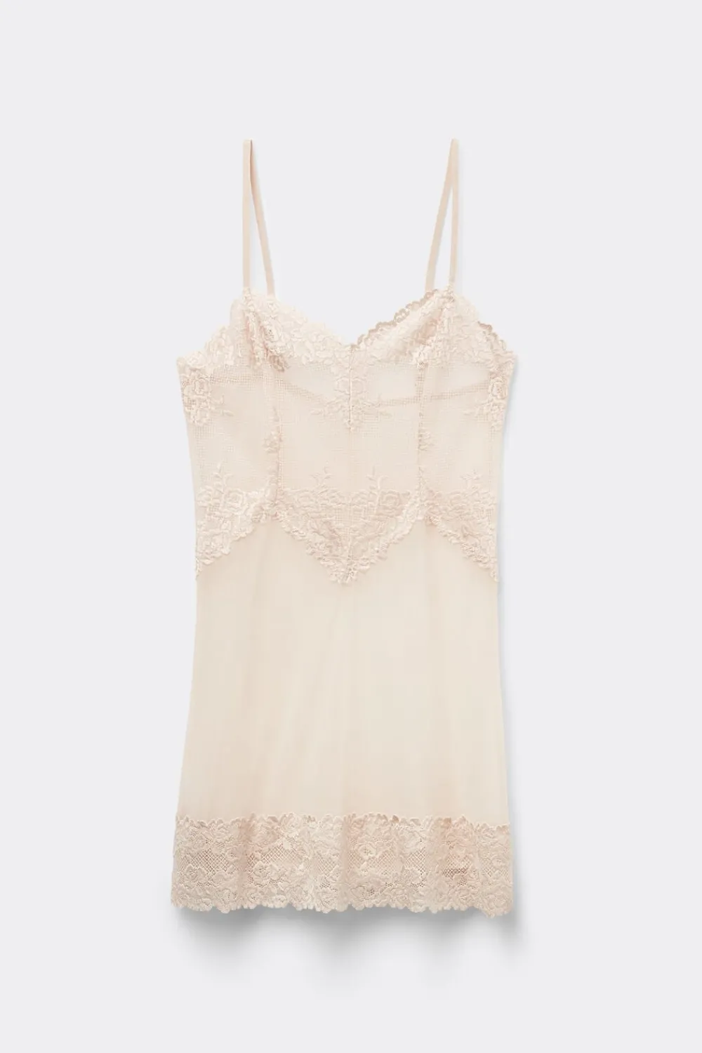 Halki / Babydoll|Koronka>Intimissimi Koszulka Babydoll Pretty Flowers naturalny - 2280 - cream