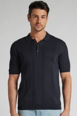 T-shirty|Polo>Intimissimi Koszulka Polo 100% Bawełny niebieski - 503j - ciemny niebieski