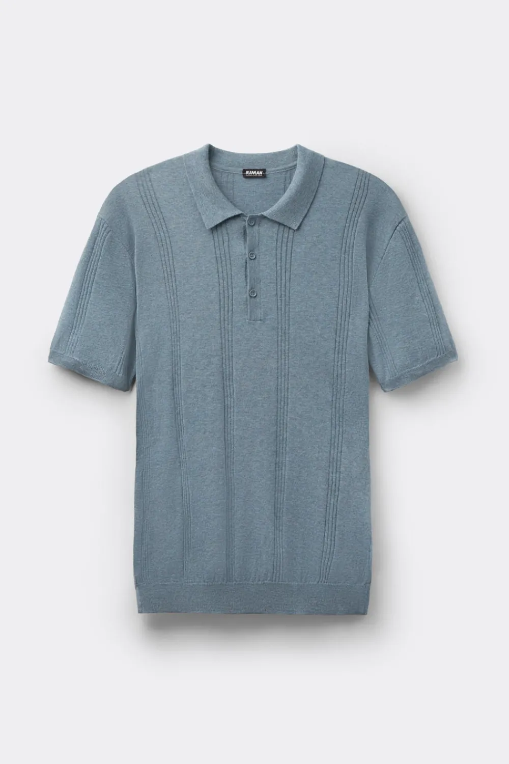 T-shirty|Polo>Intimissimi Koszulka Polo 100% Bawełny niebieski - 079k - denim melange