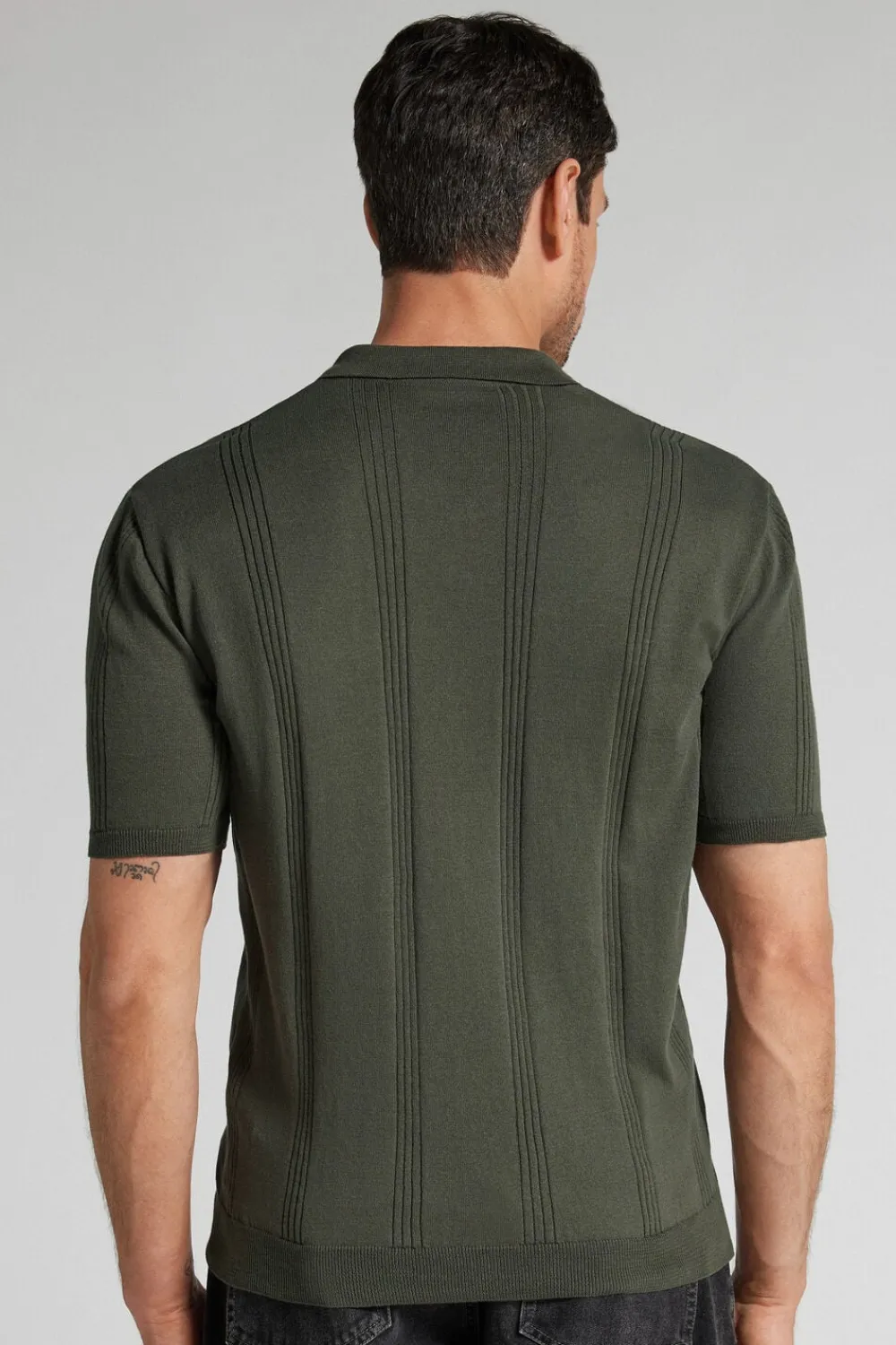 T-shirty|Polo>Intimissimi Koszulka Polo 100% Bawełny zielony - 078k - verde truck