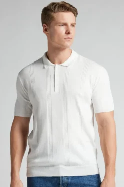 T-shirty|Polo>Intimissimi Koszulka Polo 100% Bawełny - 001 - biały