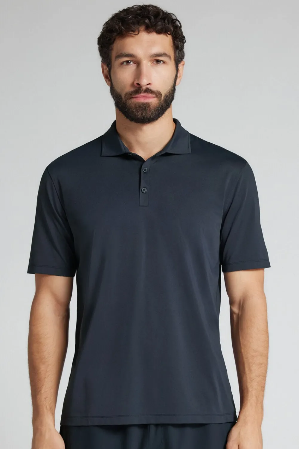 T-shirty|Polo>Intimissimi Koszulka Polo Non Iron niebieski - 884j - niebieski