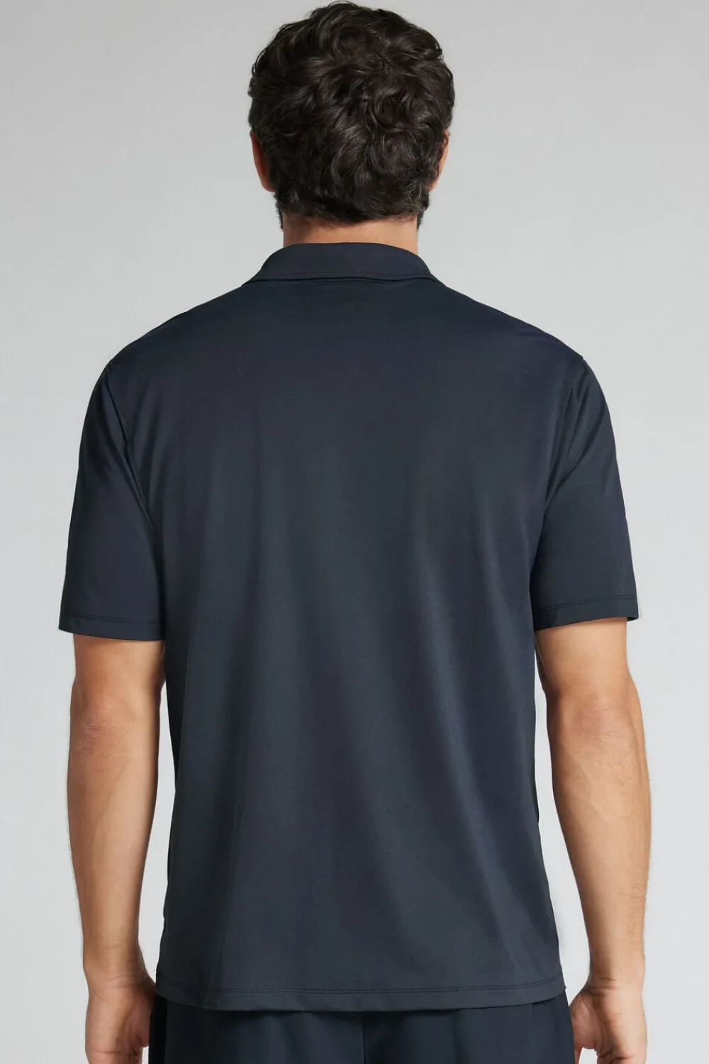 T-shirty|Polo>Intimissimi Koszulka Polo Non Iron niebieski - 884j - niebieski