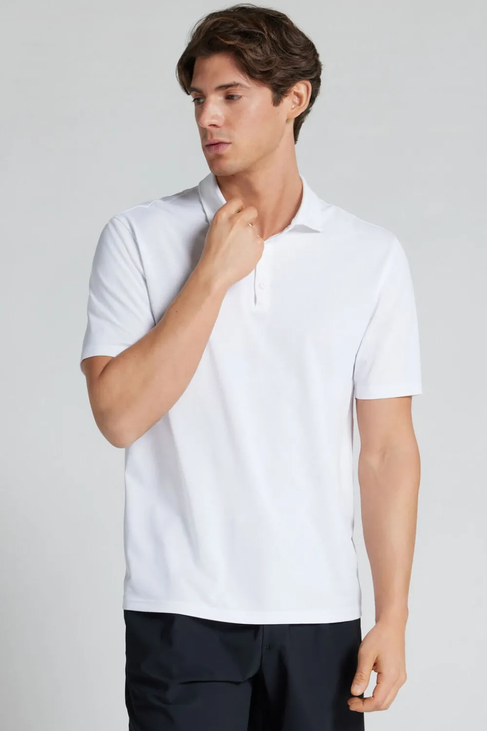 T-shirty|Polo>Intimissimi Koszulka Polo Non Iron biały - 001 - biały