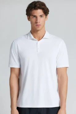 T-shirty|Polo>Intimissimi Koszulka Polo Non Iron biały - 001 - biały