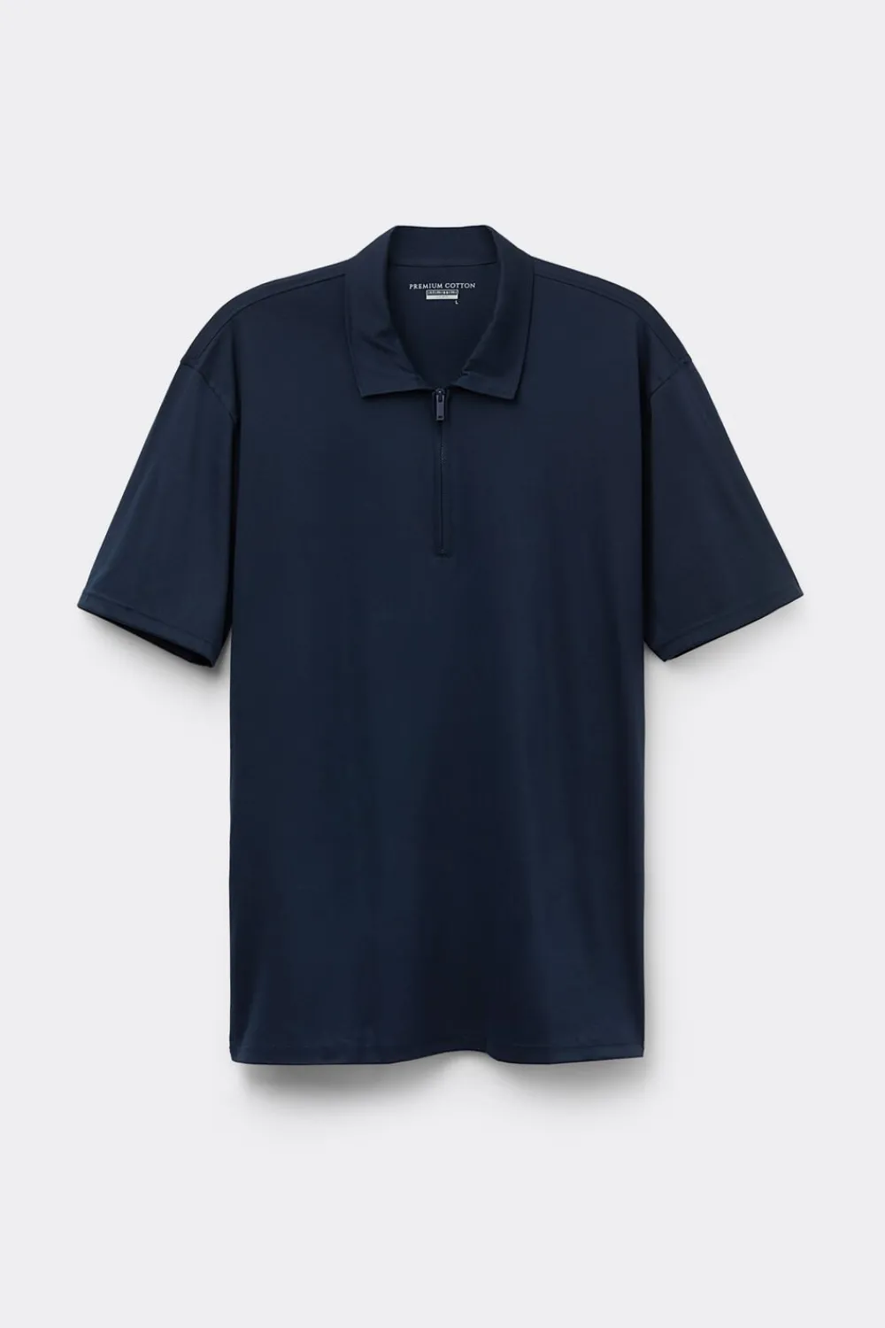 Polo|Merceryzowana Bawełna Filo Premium>Intimissimi Koszulka Polo z Krótkim Rękawem Zapinana na Zamek z Merceryzowanej Bawełny filo Premium niebieski - 490j - blu navy