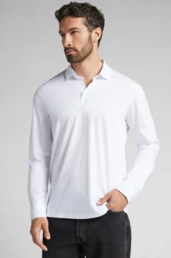 Polo|Merceryzowana Bawełna Filo Premium>Intimissimi Koszulka Polo z Merceryzowanej Bawełny filo Premium biały - 001 - biały