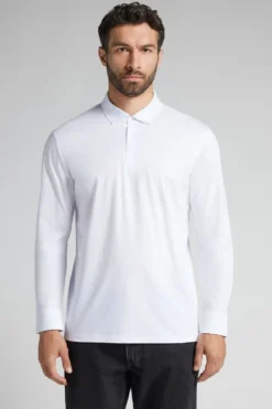 Polo|Merceryzowana Bawełna Filo Premium>Intimissimi Koszulka Polo z Merceryzowanej Bawełny filo Premium biały - 001 - biały