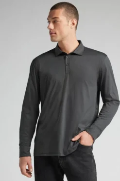 Polo|Merceryzowana Bawełna Filo Premium>Intimissimi Koszulka Polo z Merceryzowanej Bawełny filo Premium szary - 4712 - dark grey