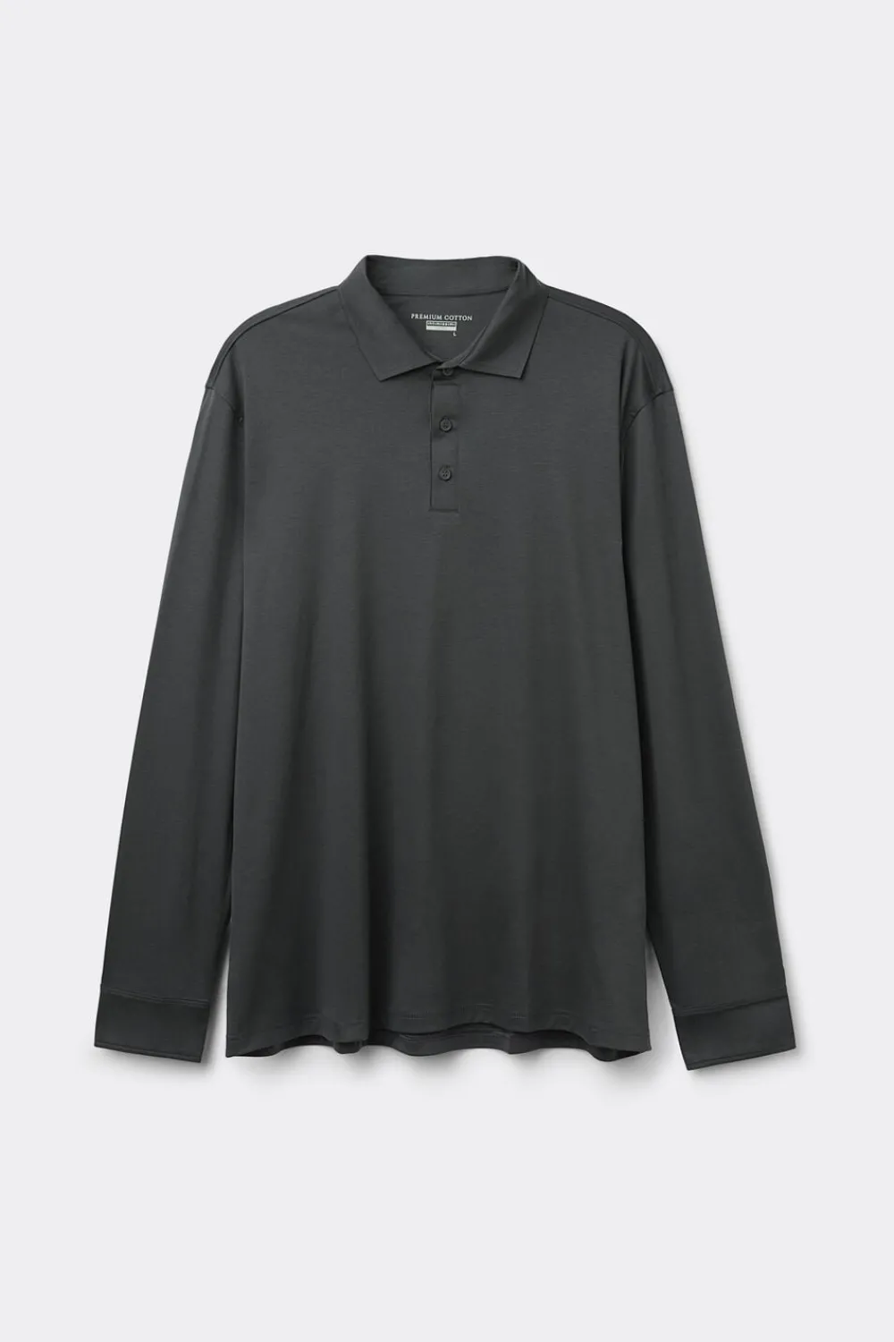 Polo|Merceryzowana Bawełna Filo Premium>Intimissimi Koszulka Polo z Merceryzowanej Bawełny filo Premium szary - 4712 - dark grey