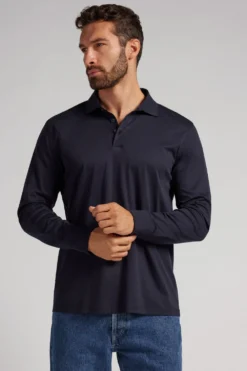 Polo|Merceryzowana Bawełna Filo Premium>Intimissimi Koszulka Polo z Merceryzowanej Bawełny filo Premium niebieski - 800 - blu notte
