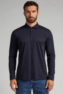 Polo|Merceryzowana Bawełna Filo Premium>Intimissimi Koszulka Polo z Merceryzowanej Bawełny filo Premium niebieski - 800 - blu notte