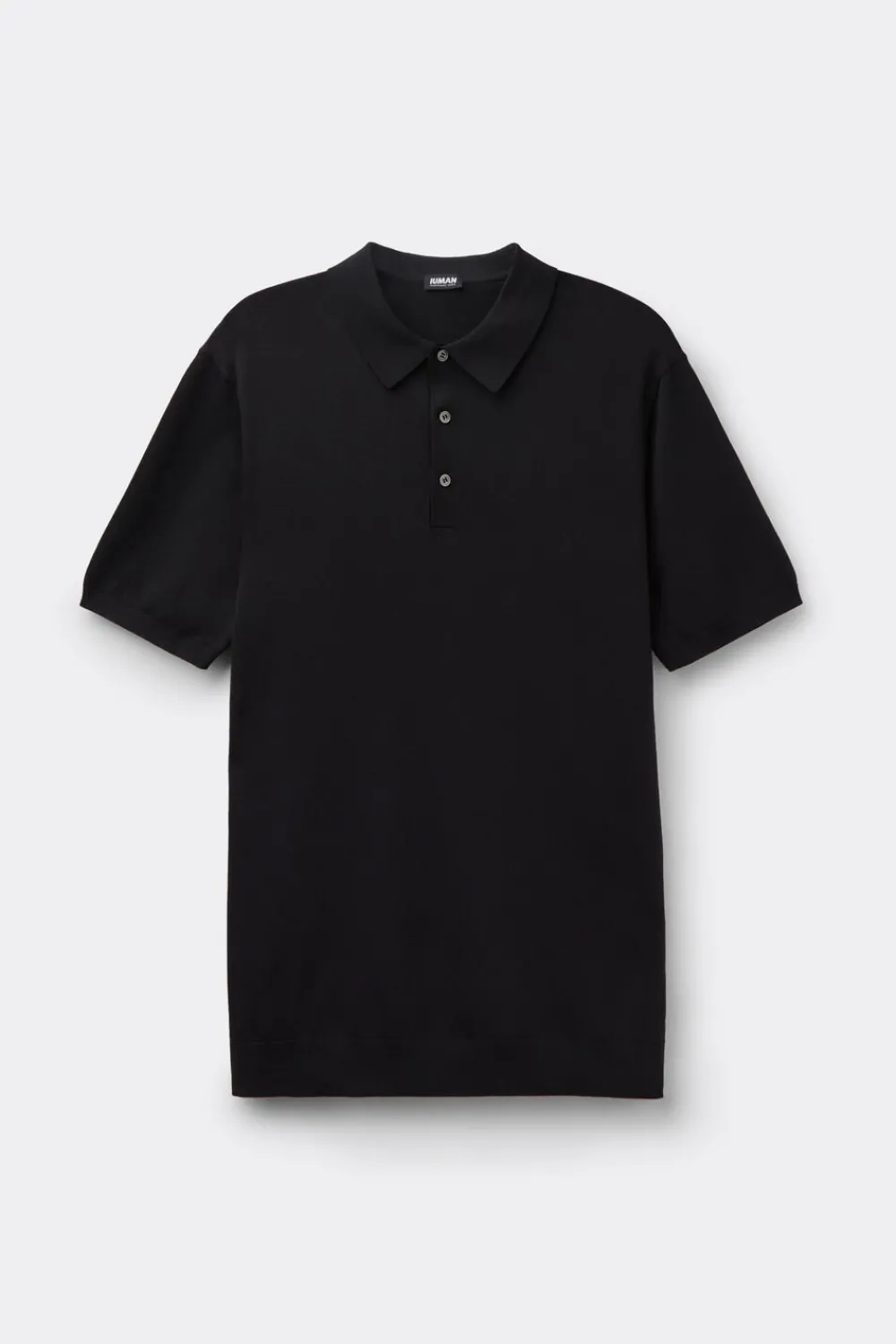 T-shirty|Polo>Intimissimi Koszulka Polo z Wiskozy i Nylonu czarny - 019 - czarny