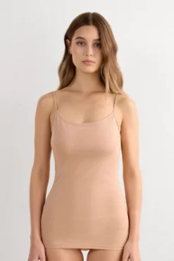 Topy>Intimissimi Koszulka z Bawełny Ultrafresh naturalny - 044 - honey