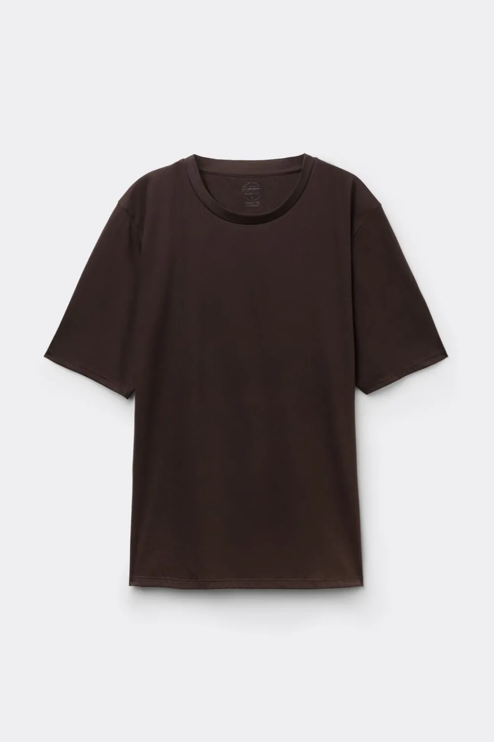 T-shirty|Bawełna>Intimissimi Koszulka z Krótkim rękawem z Elevated Cotton brązowy - 705j - brąz mokka