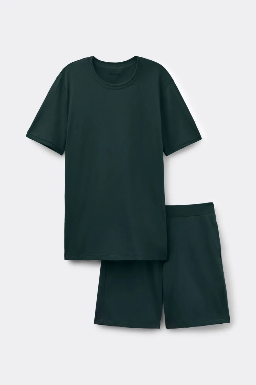 Piżamy Krótkie|Bawełna Superior>Intimissimi Krótka Piżama Męska Z Bawełny Superior zielony - 132j - verde scuro