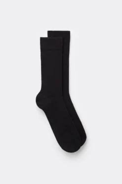 Skarpetki Krótkie>Intimissimi Krótkie Skarpetki z Bawełny Soft w Prążek - 019 - czarny