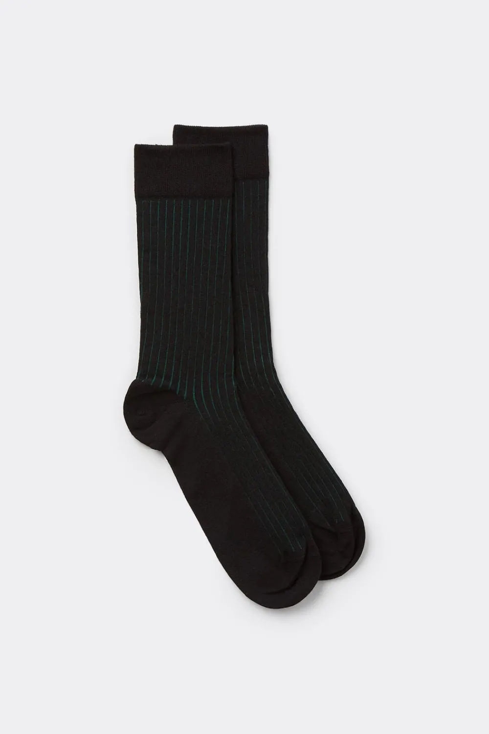 Skarpetki Krótkie>Intimissimi Krótkie Skarpetki z Bawełny Soft w Prążek czarny - 742j - nero/verde