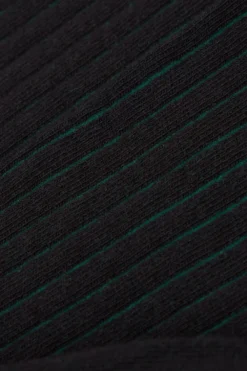 Skarpetki Krótkie>Intimissimi Krótkie Skarpetki z Bawełny Soft w Prążek czarny - 742j - nero/verde