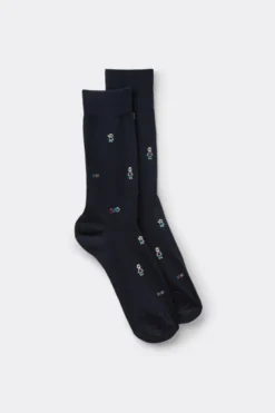 Skarpetki Krótkie>Intimissimi Krótkie Skarpety z Bawełny niebieski - 089k - blu scuro best dad