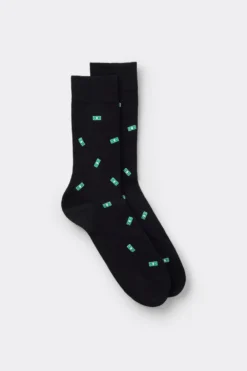 Skarpetki Krótkie>Intimissimi Krótkie Skarpety z Bawełny Soft czarny - 017k - nero/soldi