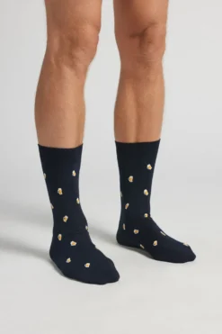 Skarpetki Krótkie>Intimissimi Krótkie Skarpety z Bawełny Soft niebieski - 010k - blu scuro birre