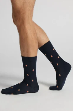 Skarpetki Krótkie>Intimissimi Krótkie Skarpety z Bawełny Soft niebieski - 002k - blu scuro orso soldatino