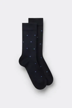 Skarpetki Krótkie>Intimissimi Krótkie Skarpety z Bawełny Soft niebieski - 021k - pois blu scuro/denim
