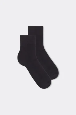 Skarpetki Krótkie|Skarpetki Sportowe>Intimissimi Krótkie Skarpety z Froty - 019 - czarny