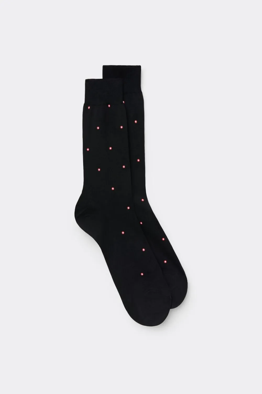 Skarpetki Krótkie>Intimissimi Krótkie Skarpety z Przędzy Fildekos czarny - 015k - nero micro rosso