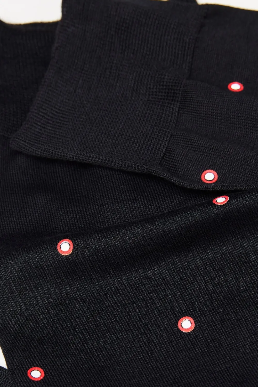Skarpetki Krótkie>Intimissimi Krótkie Skarpety z Przędzy Fildekos czarny - 015k - nero micro rosso