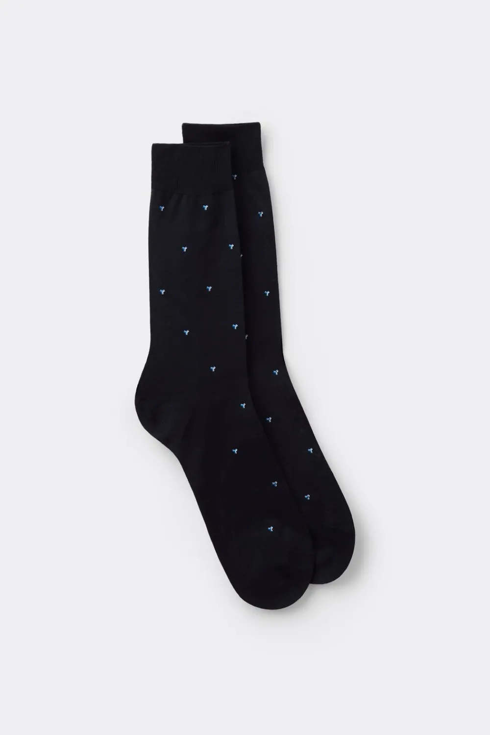 Skarpetki Krótkie>Intimissimi Krótkie Skarpety z Przędzy Fildekos niebieski - 014k - blu scuro micro blu