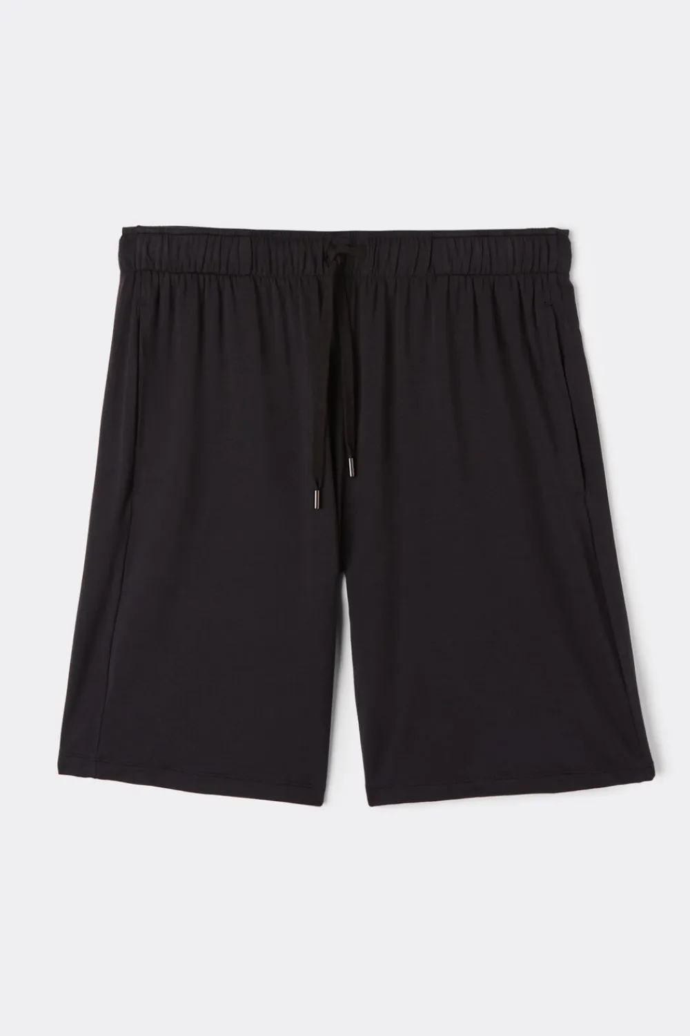Spodnie|Soft Silk>Intimissimi Krótkie spodenki męskie z jedwabiu czarny - 019 - czarny