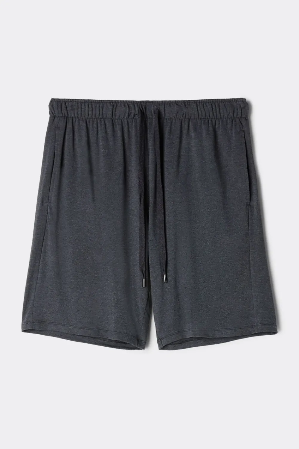 Spodnie|Soft Silk>Intimissimi Krótkie spodenki męskie z jedwabiu szary - 040 - grigio scuro melange