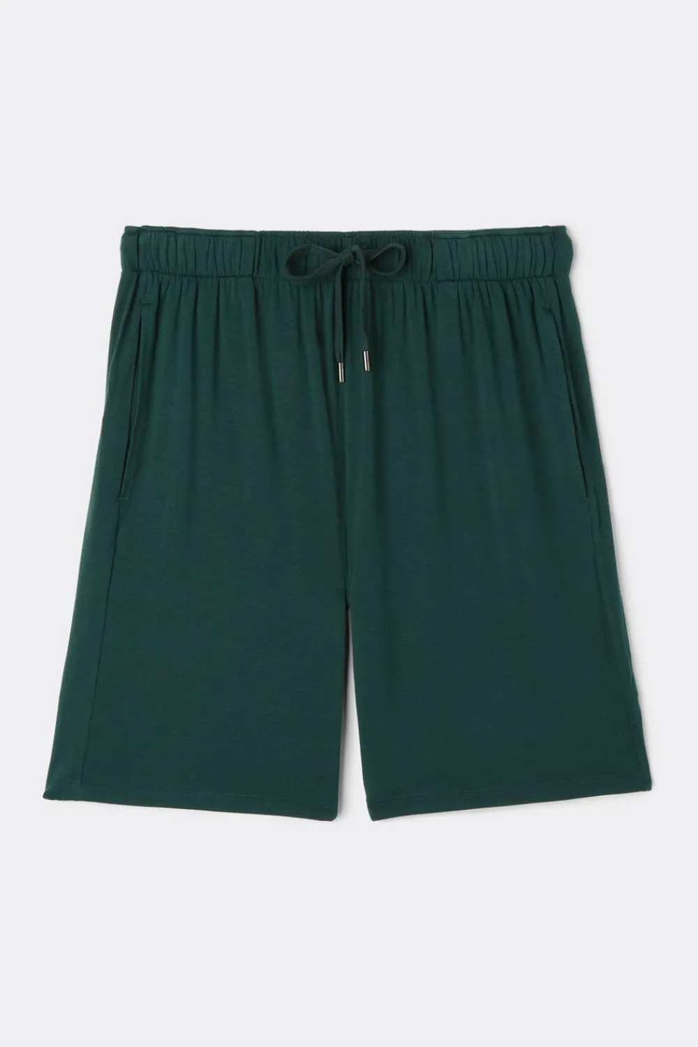 Spodnie|Soft Silk>Intimissimi Krótkie spodenki męskie z jedwabiu zielony - 132j - verde scuro
