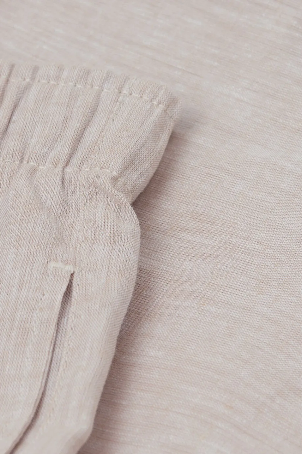 Spodnie|Len>Intimissimi Krótkie Spodenki Męskie z Lnu i Bawełny naturalny - 917i - lino
