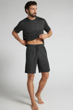 Spodnie|Premium Soft Technology>Intimissimi Krótkie Spodenki Premium Soft Technology szary - 4712 - dark grey